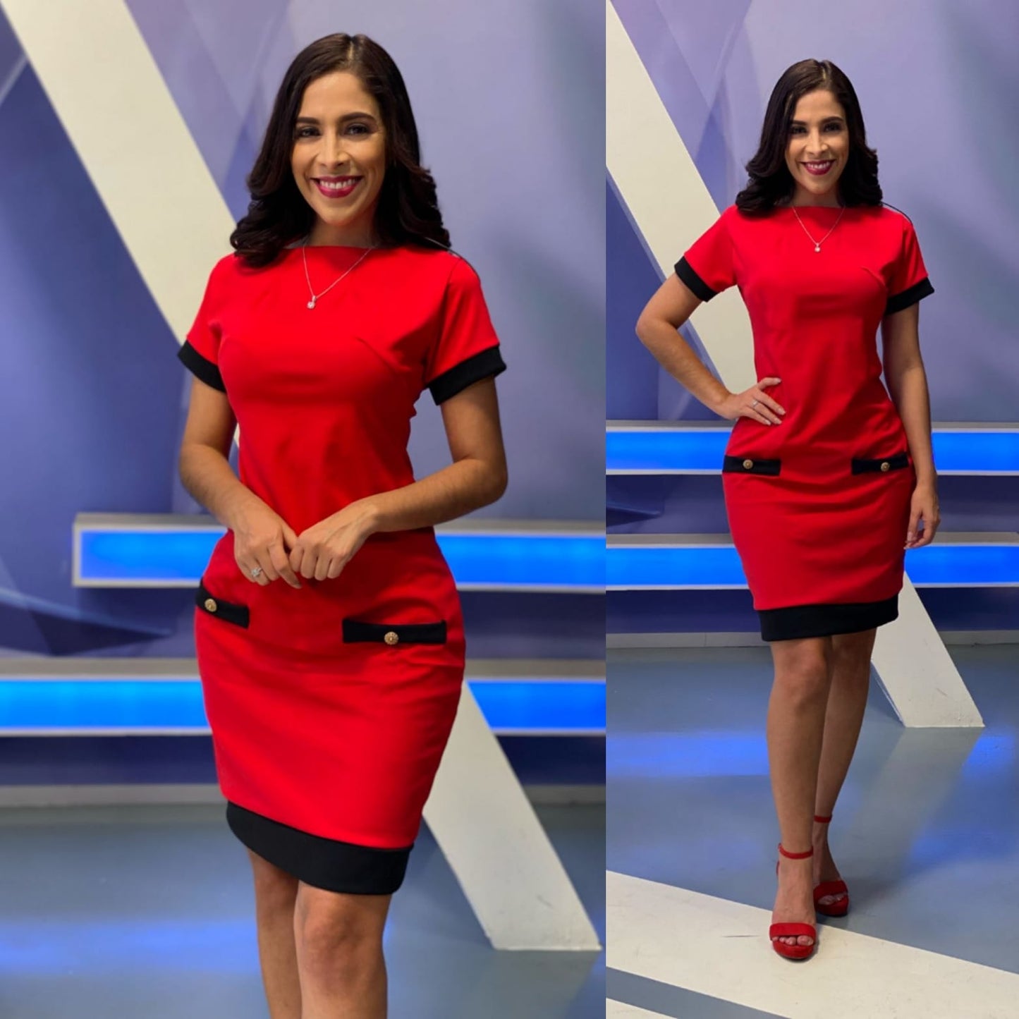 Vestido corto Tubular tipo polo