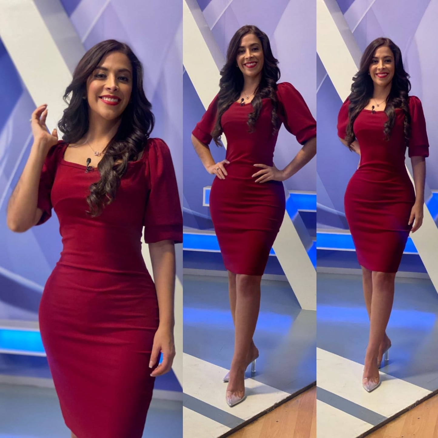 Vestido corto Tubular con mangas